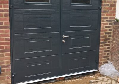 side hinged garage doors