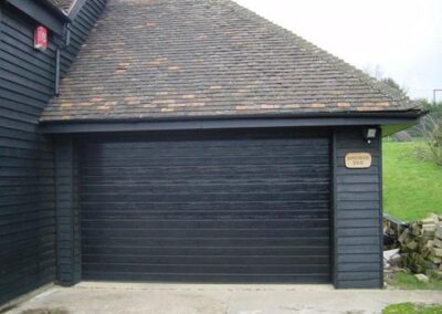 black garage doors Essex