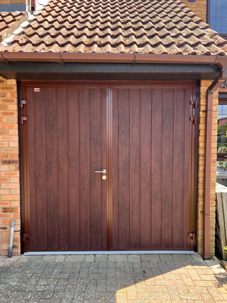 new steel garage door