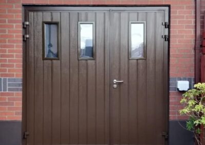 side hinged garage door installer